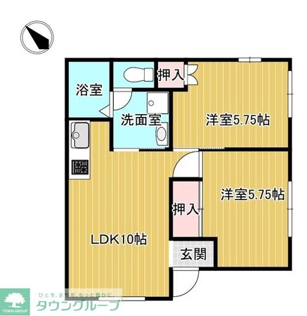 フラワーハイツの物件間取画像